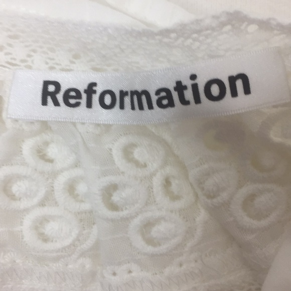 NWT Reformation Cecille Eyelet Dress - Picture 8 of 12